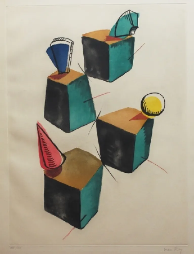 Ets En Aquatint Ray - Transfiguration d'un cactus