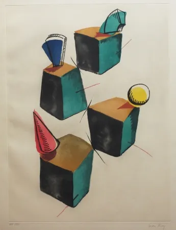 Ets En Aquatint Ray - Transfiguration d'un cactus