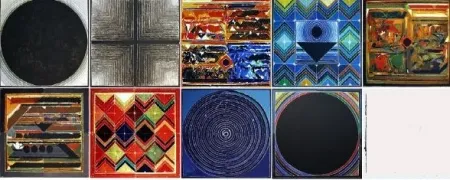 Lithografie Raza - 9 handsigned lithographs