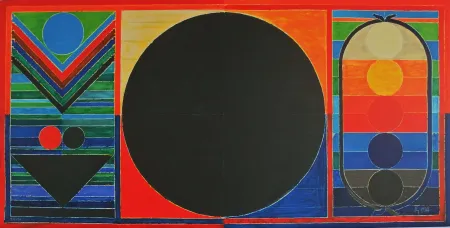 Lithografie Raza - Tree, Bindu and Five Elements