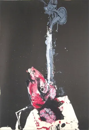 Lithografie Rebeyrolle - Question