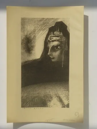 Lithografie Redon - Cime noire