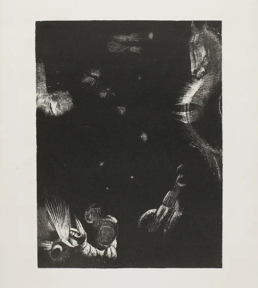 Lithografie Redon - Des peuples divers habitent les pays de l'océan