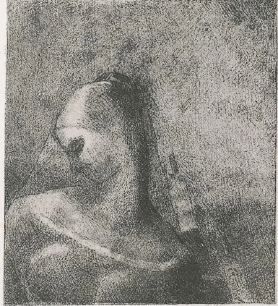 Lithografie Redon - Helene (Ennoia)