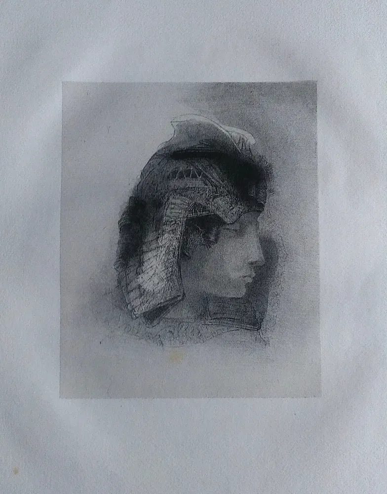 Lithografie Redon - Mes baisers...