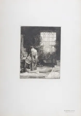 Heliogravure Rembrandt - Le Docteur Faustus