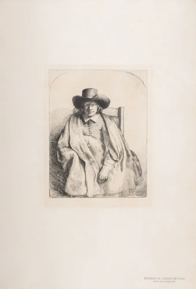 Heliogravure Rembrandt - Portrait de Clément de Jonge