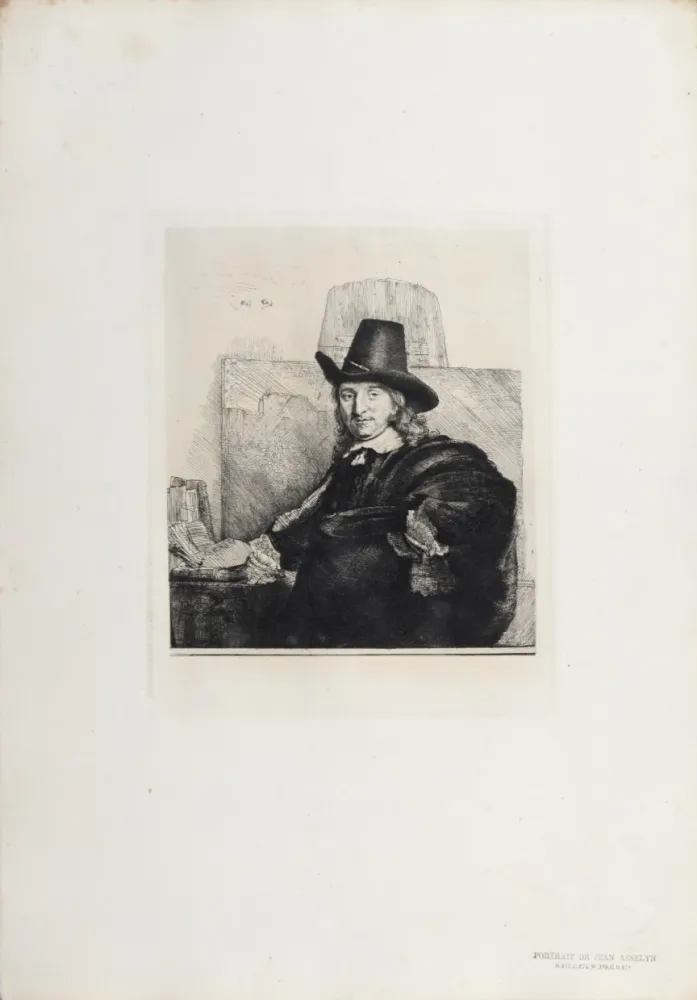 Heliogravure Rembrandt - Portrait de Jean Asselyn