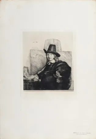 Heliogravure Rembrandt - Portrait de Jean Asselyn