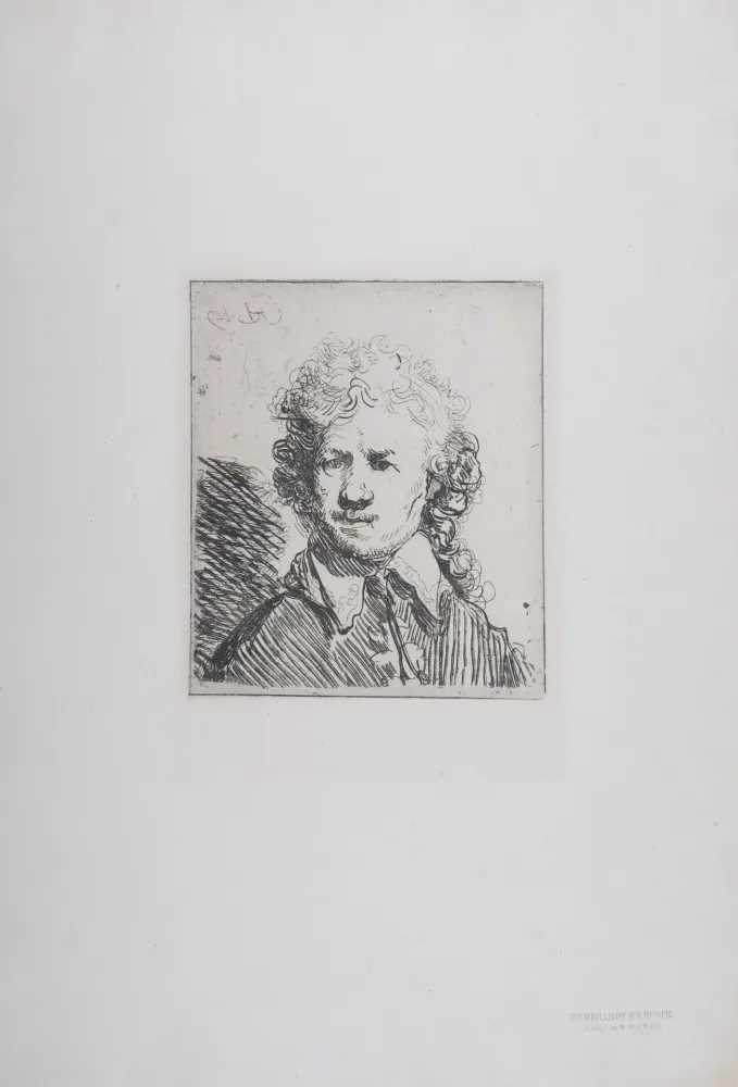 Heliogravure Rembrandt - Rembrandt en buste