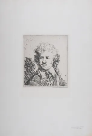 Heliogravure Rembrandt - Rembrandt en buste