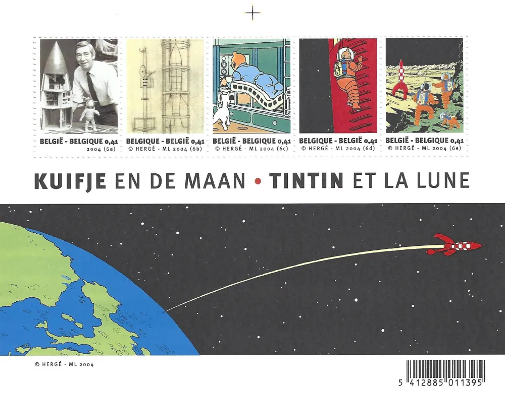 Diepdruk Rémi - Tintin et la Lune