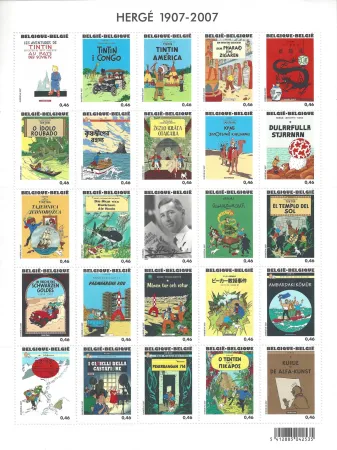 Diepdruk Rémi - Tintin HERGE 1907-2007