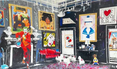 Zeefdruk Renè - A colorful day