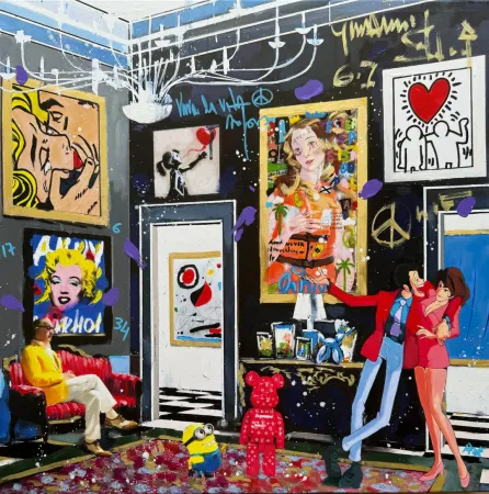 Zeefdruk Renè - Crazy couple