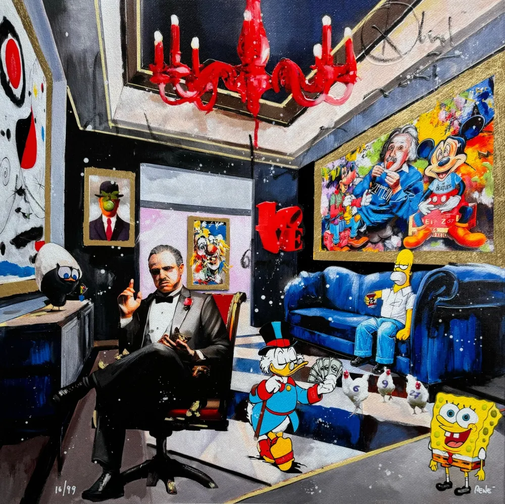 Zeefdruk Renè - In time