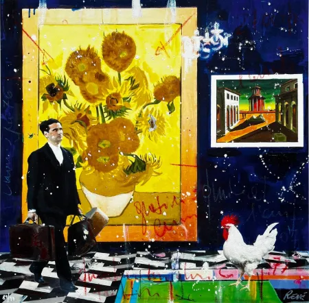 Zeefdruk Renè - Just like the sunflower