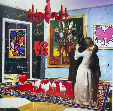 Zeefdruk Renè - Kiss me