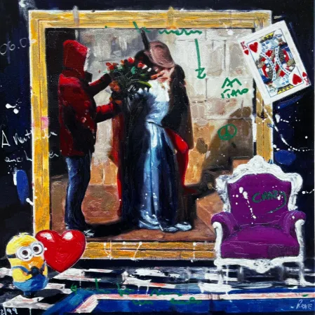 Zeefdruk Renè - Long live love 