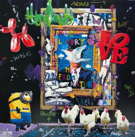 Zeefdruk Renè - Meet Magritte