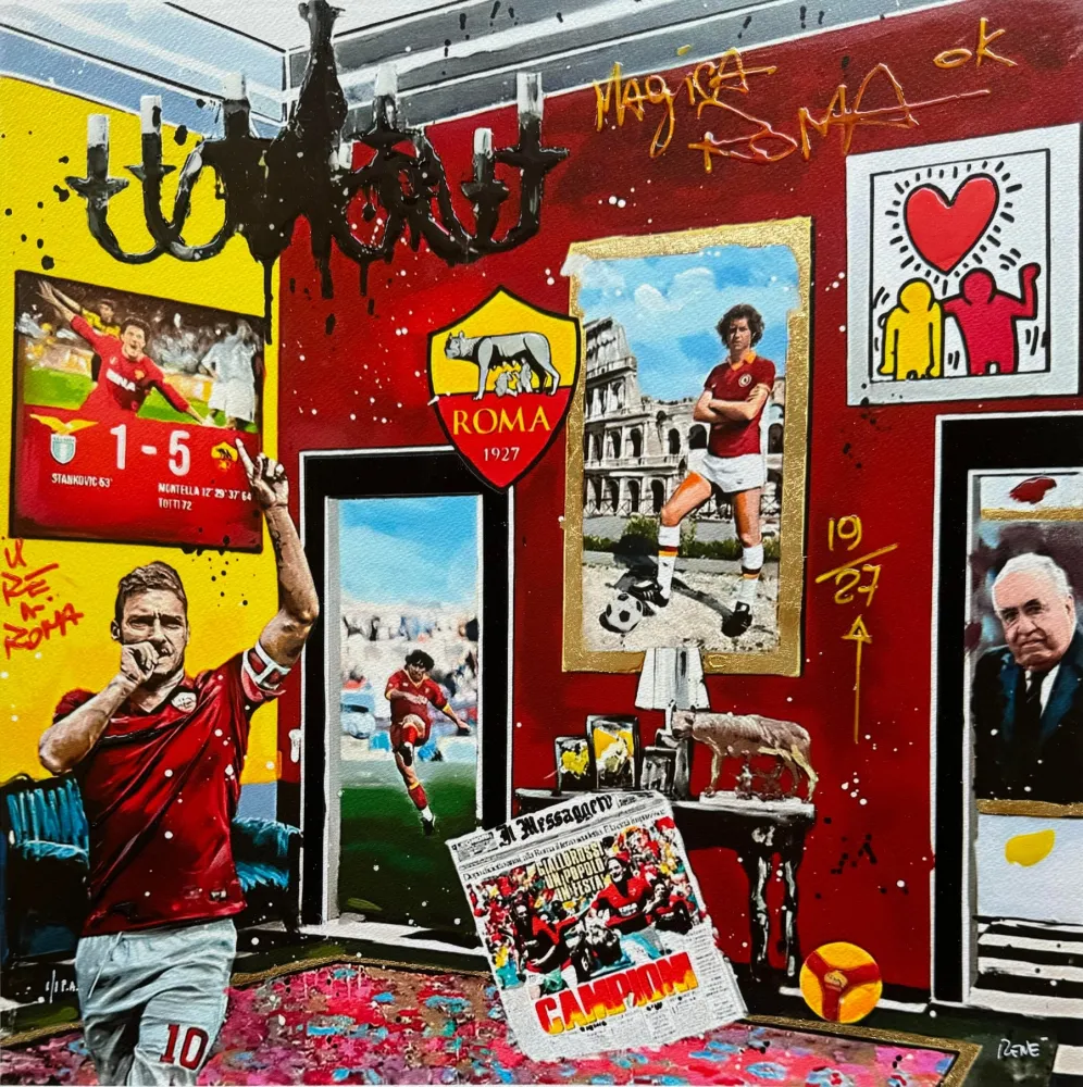 Zeefdruk Renè - Rome capital city