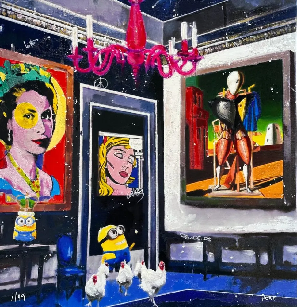 Zeefdruk Renè - Royals and dummies