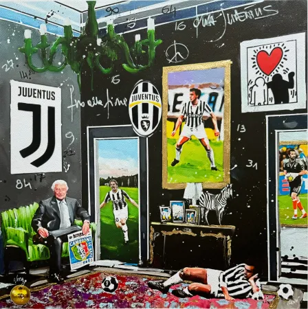 Zeefdruk Renè - The old lady