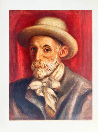 Lithografie Renoir - Autoportrait