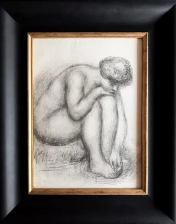 Lithografie Renoir - Baigneuse se séchant
