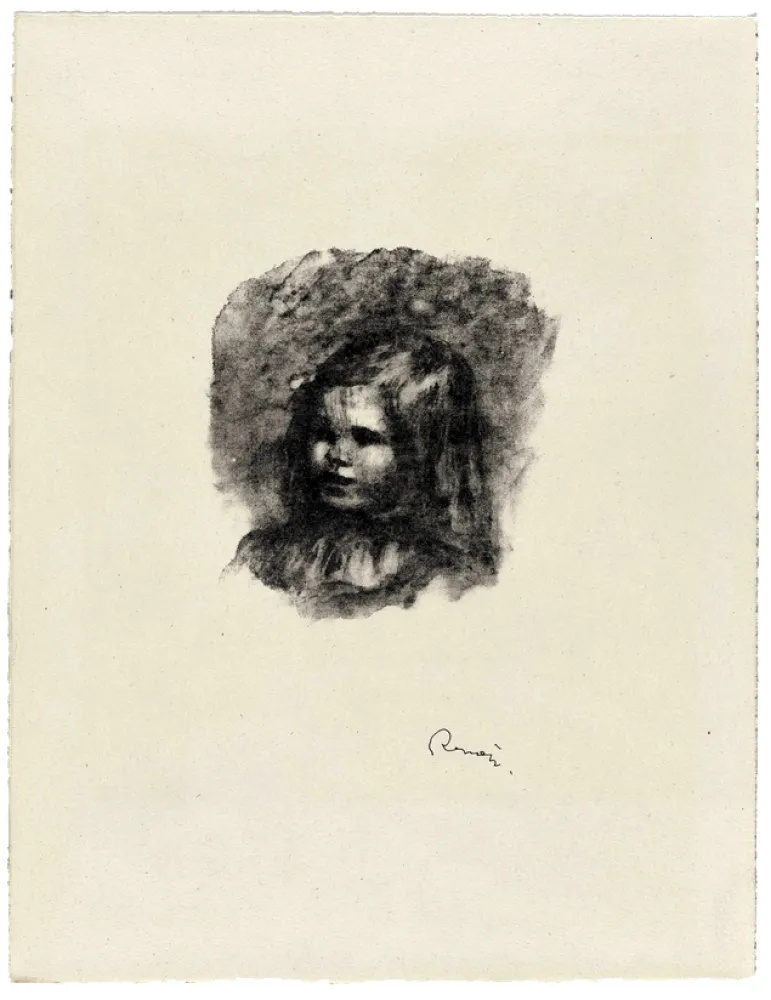 Lithografie Renoir - Claude Renoir, Tourné à gauche