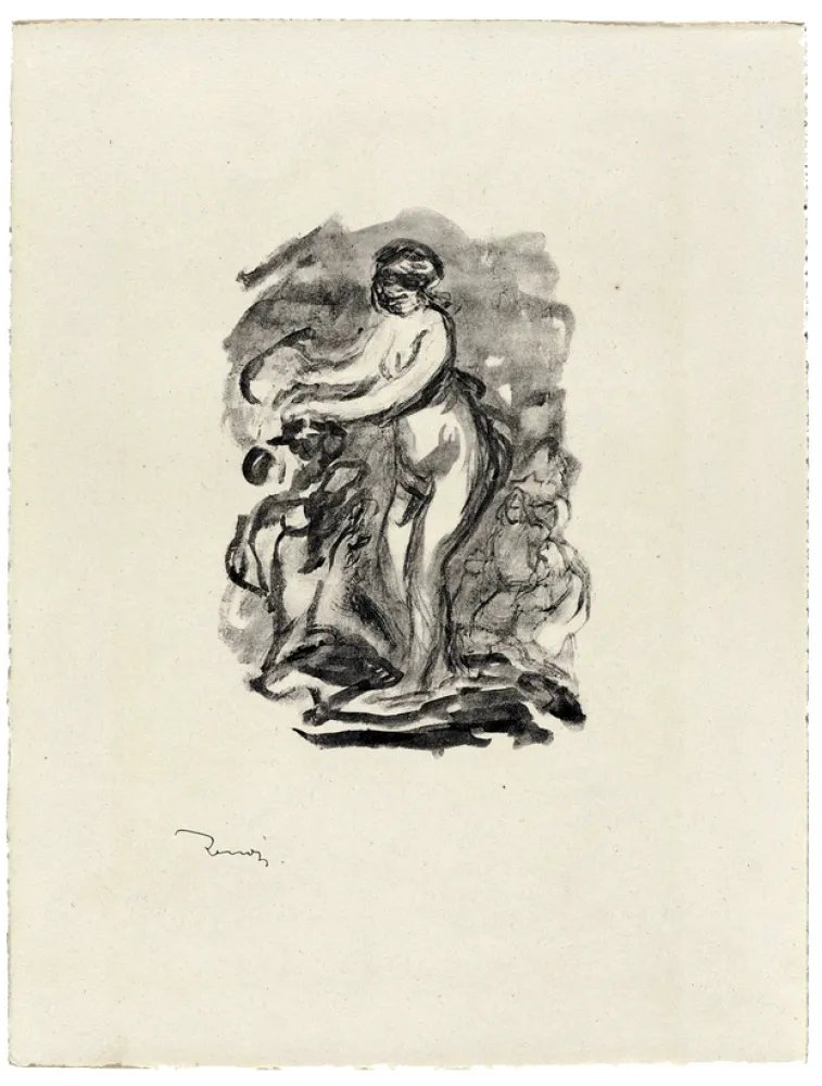 Lithografie Renoir - Femme au cep de vigne