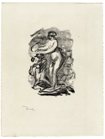 Lithografie Renoir - Femme au cep de vigne
