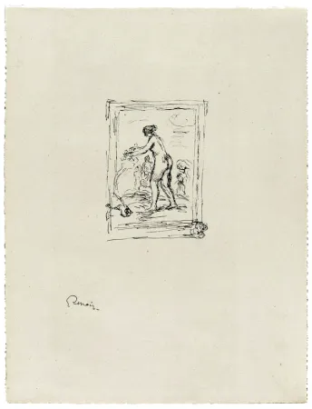 Lithografie Renoir - Femme au cep de vigne, 2e variante