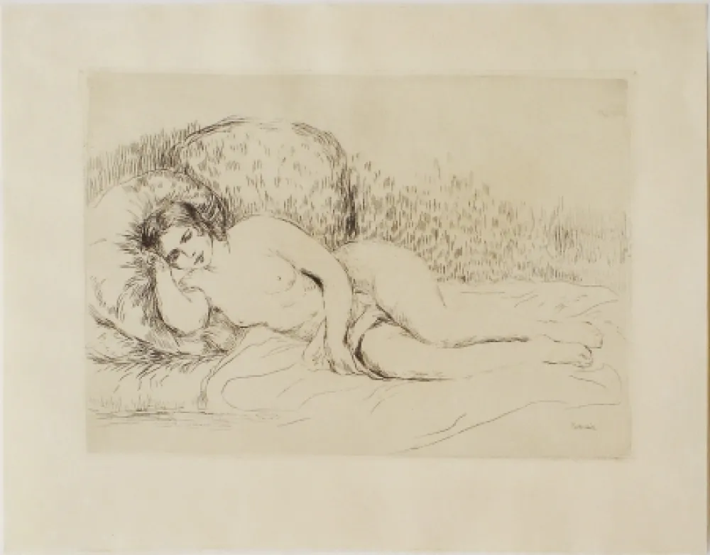 Ets Renoir - Femme couchée, tournée à gauche