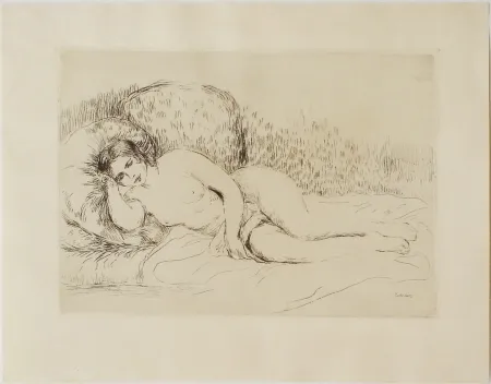 Ets Renoir - Femme couchée, tournée à gauche