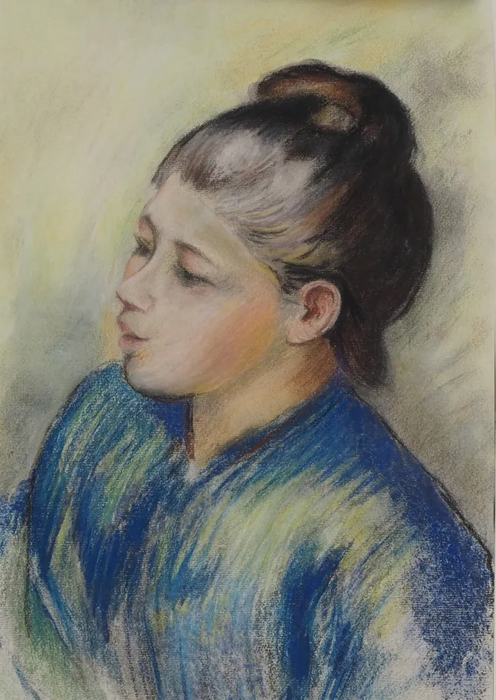 Lithografie Renoir - La jeune fille au chignon