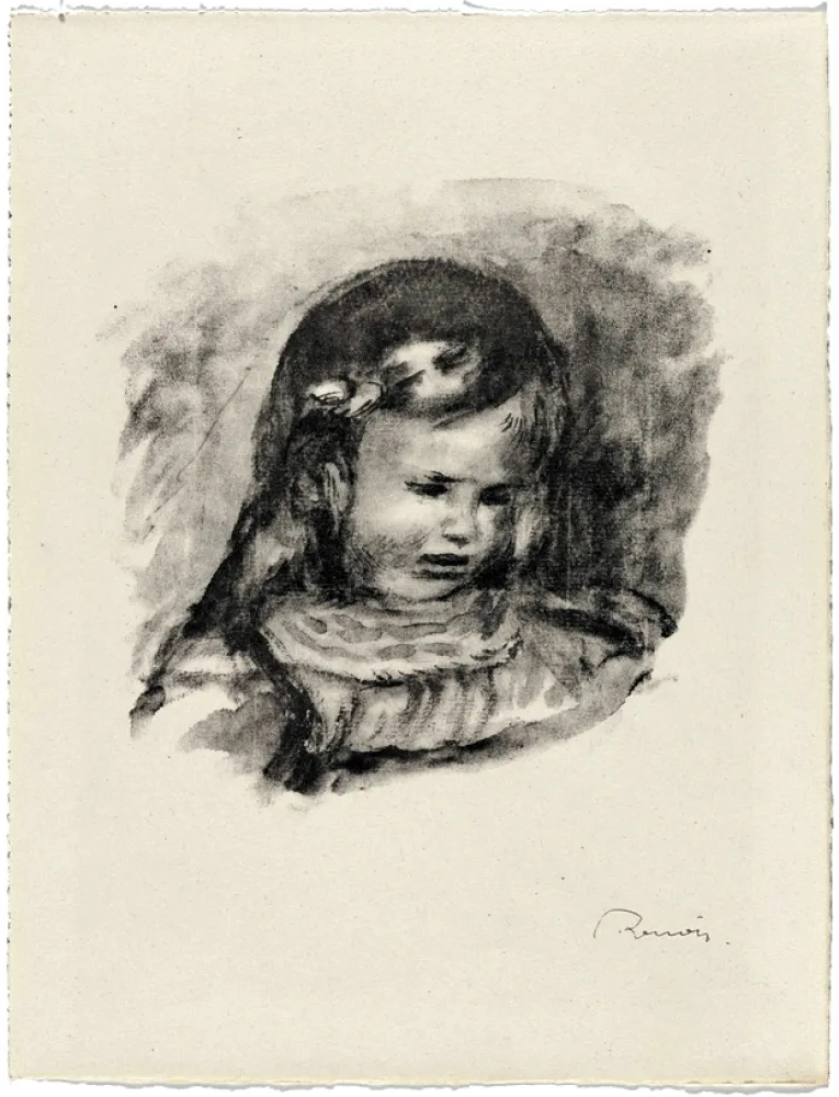 Lithografie Renoir - La Tête baissée