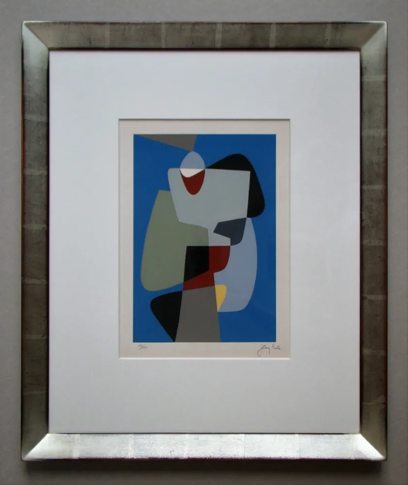 Zeefdruk Rets - Composition abstrait