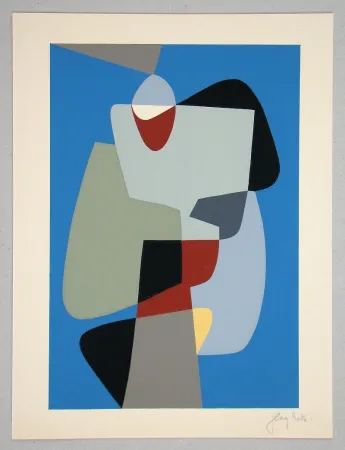 Zeefdruk Rets - Composition pour Art Abstrait 