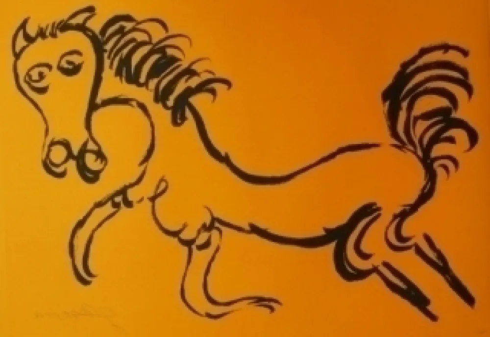 Lithografie Reyes - Cheval