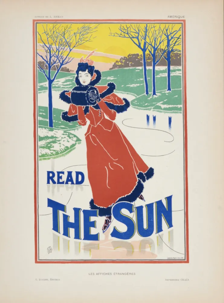 Lithografie Rhead - Read the Sun,1897
