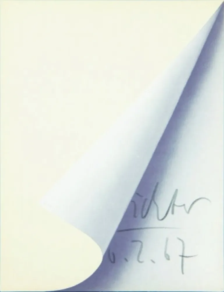 Lithografie Richter - Blattecke (Cantz 11)