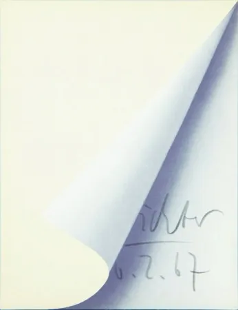 Lithografie Richter - Blattecke (Cantz 11)