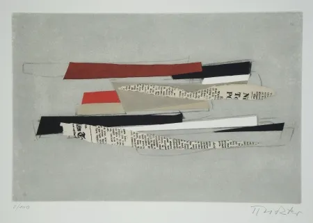 Ets En Aquatint Richter - Sur une jambe