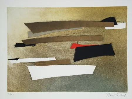 Ets En Aquatint Richter - Sur une jambe