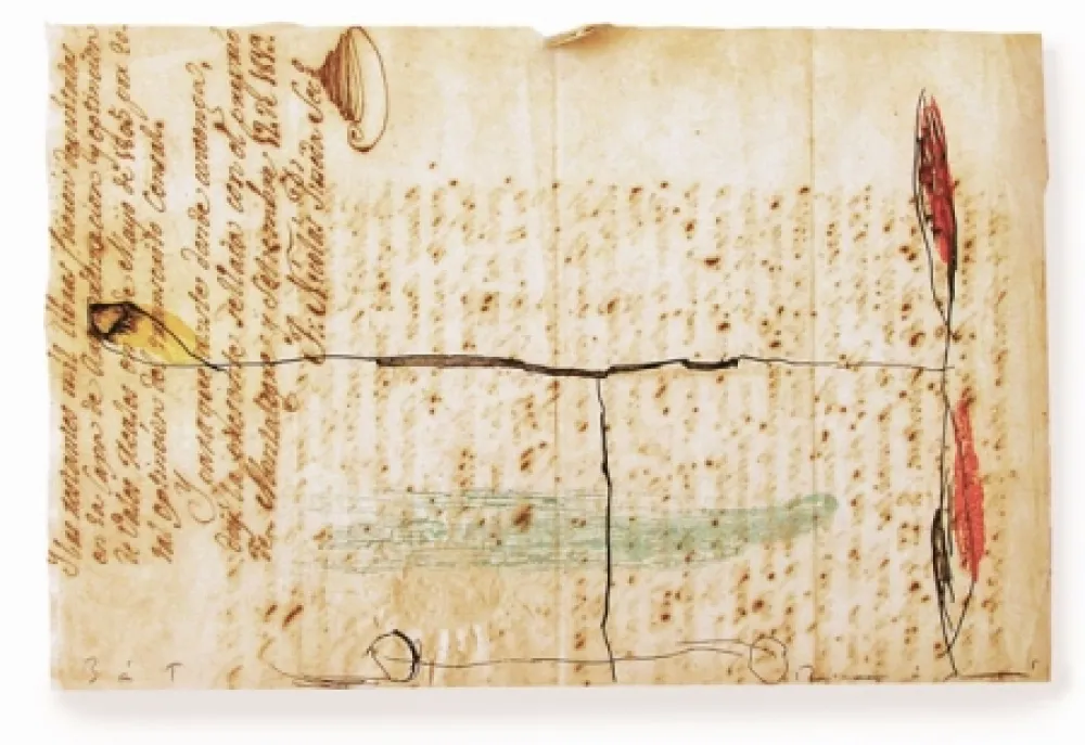 Ets En Aquatint Riera I Arago - Airplane with Red Propeller