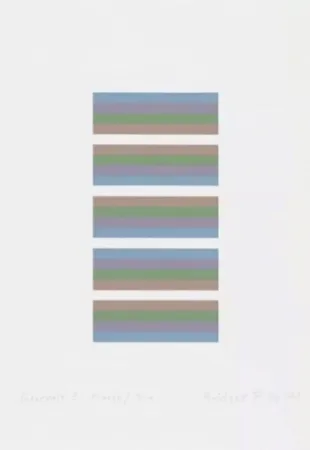 Zeefdruk Riley - Intervals 3 - Orange / Blue