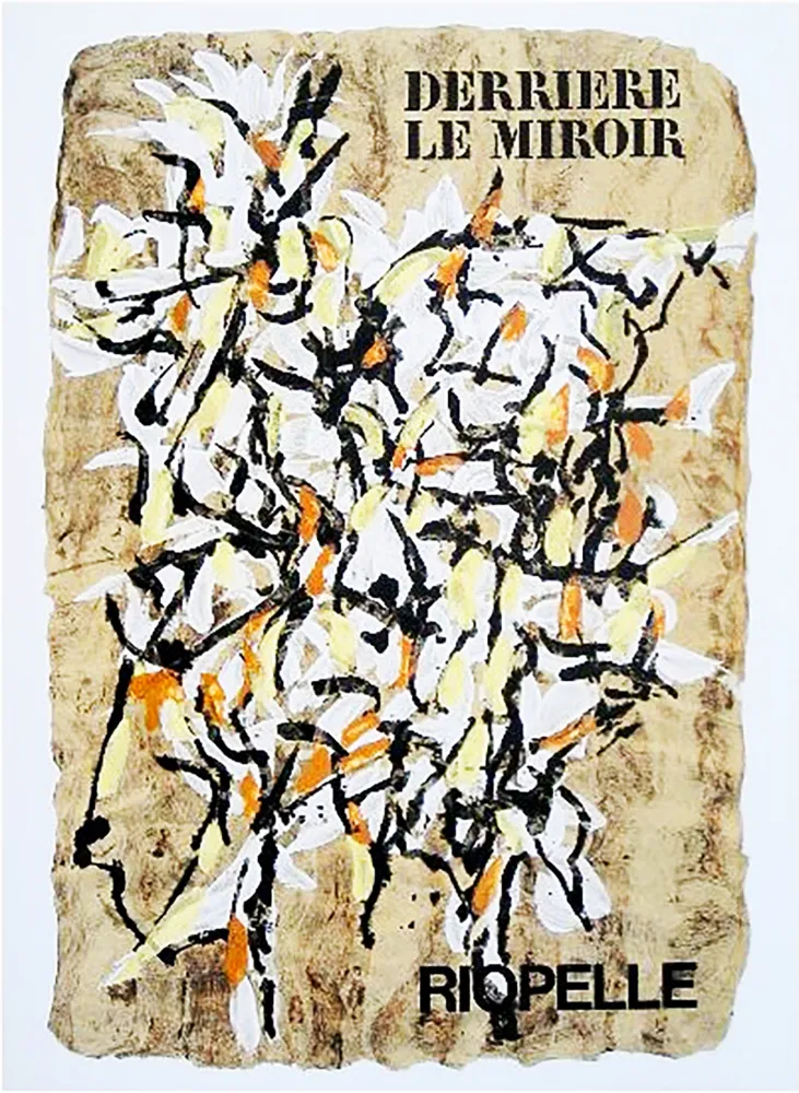 Geïllustreerd Boek Riopelle - Derrière le Miroir n° 160. RIOPELLE. 9 LITHOGRAPHIES ORIGINALES. juin 1966.