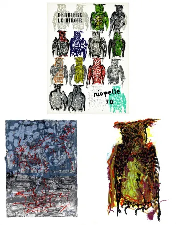 Geïllustreerd Boek Riopelle - DERRIÈRE LE MIROIR N°185. RIOPELLE 70. 5 LITHOGRAPHIES ORIGINALES (1970).