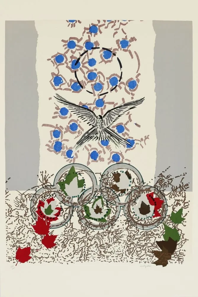 Lithografie Riopelle - JO 1988